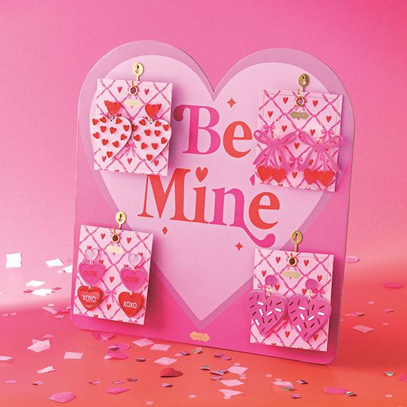 Mud Pie Valentine's Earrings