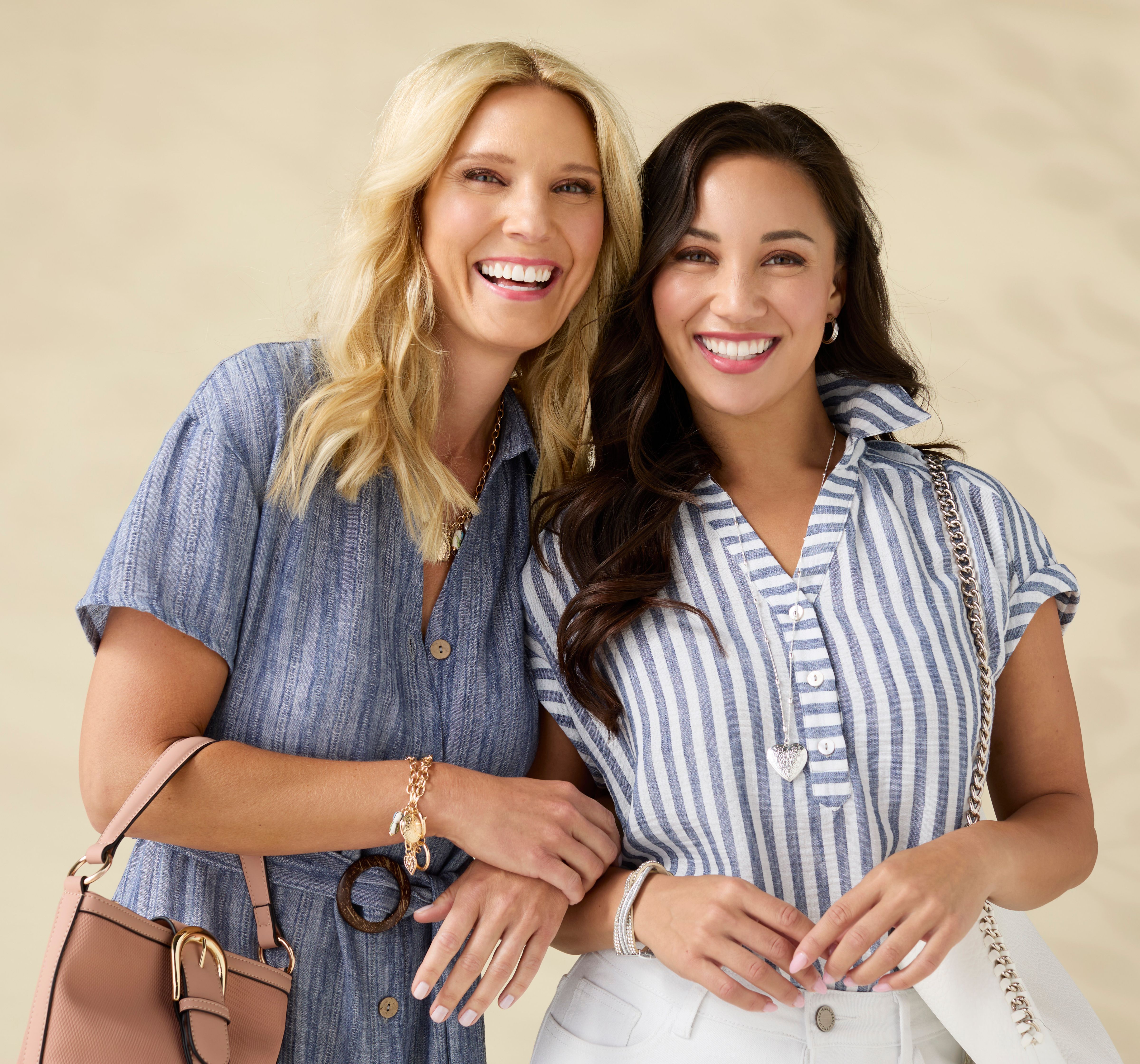 Two Women Wearing Fashion Accessories