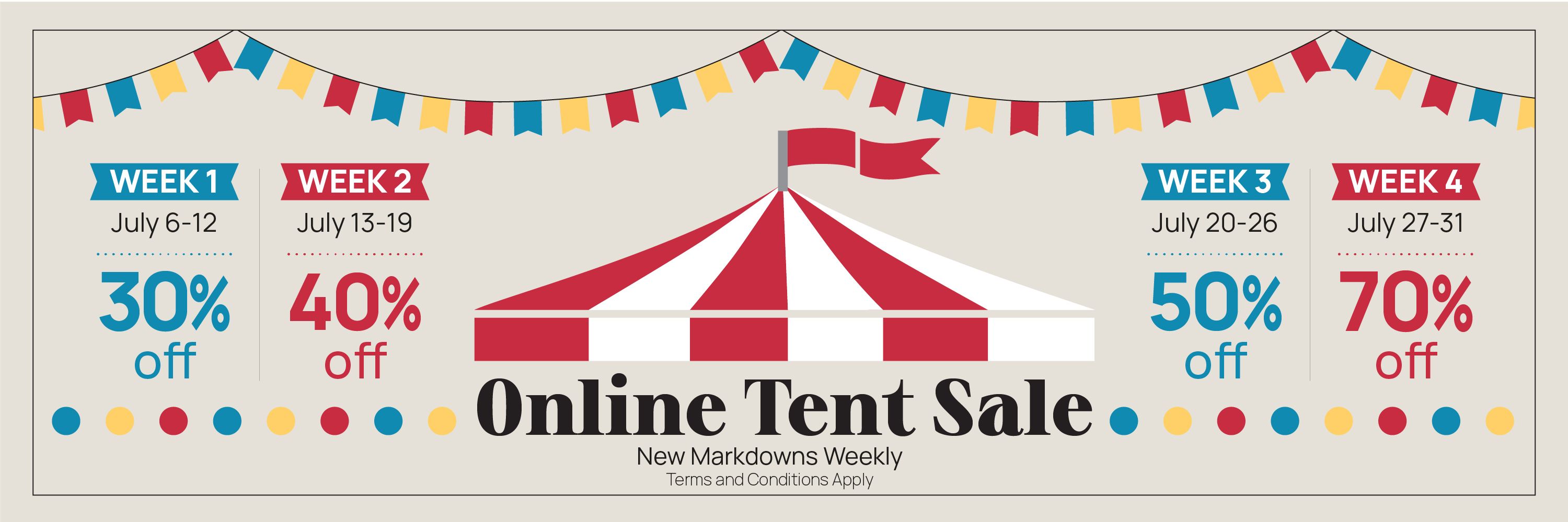 Tent Sale Promo