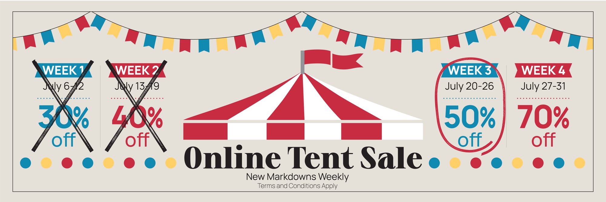 Tent Sale Promo