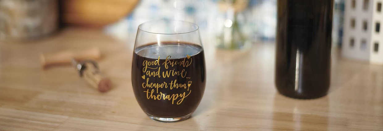 Therapy wine glass