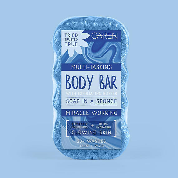 Caren  Blue Linen Body Bar