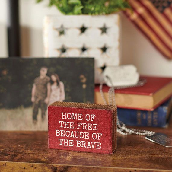 Primitives By Kathy The Brave Block Sign
