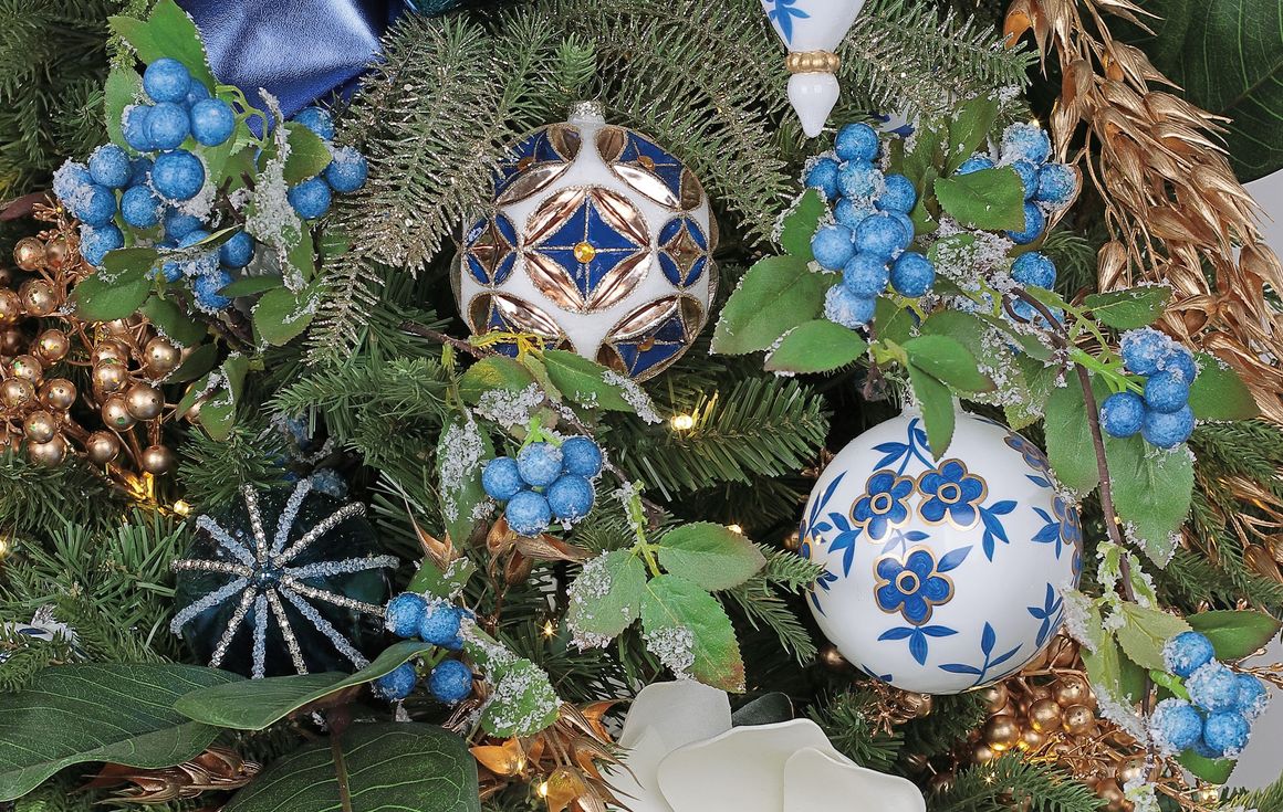 Select Artificials Artificial Christmas Tree, Silk Flowers, Plant