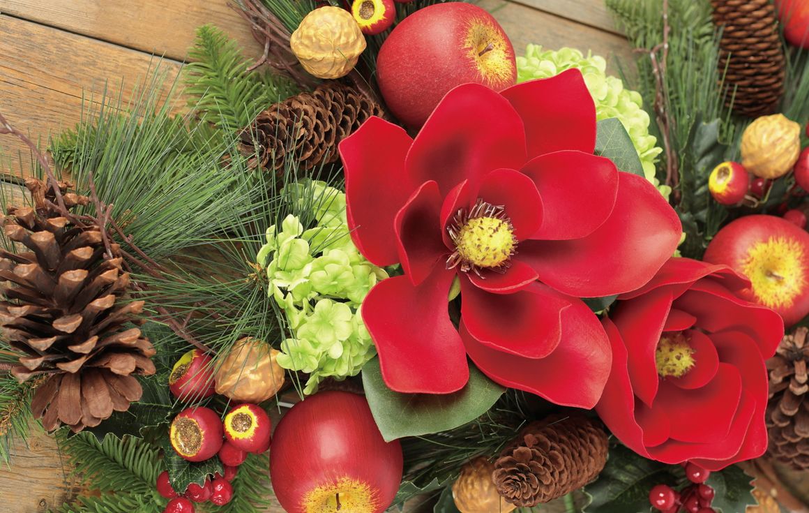 Select Artificials Artificial Christmas Tree, Silk Flowers, Plant